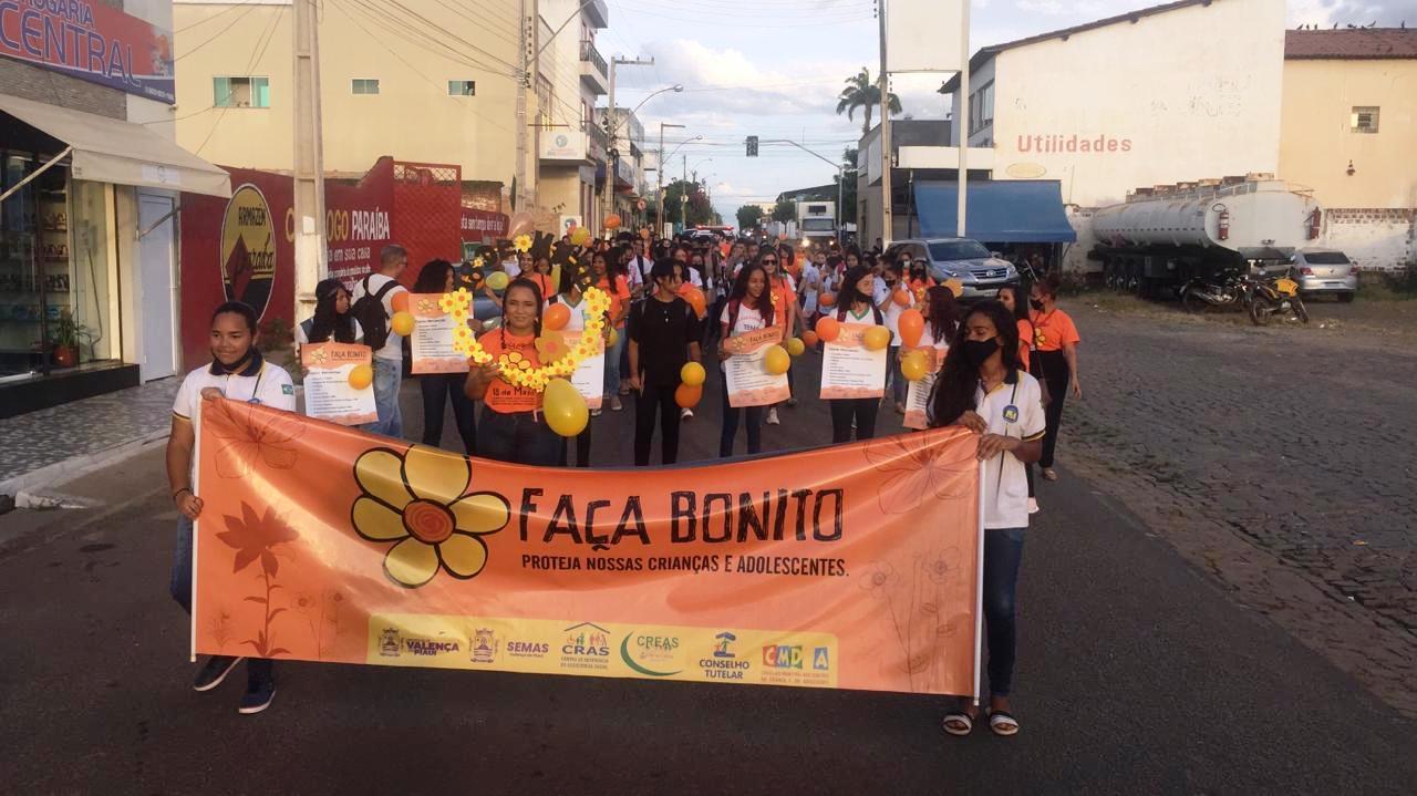 Valença do Piauí realiza campanha 'Faça Bonito' em combate ao abuso de crianças e adolescentes