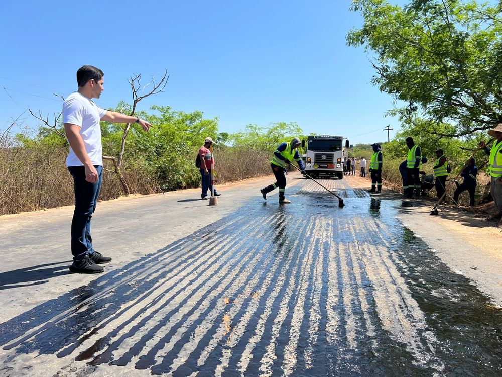 DER: Obras nas rodovias do Território do Sambito avançam para etapa de finalização