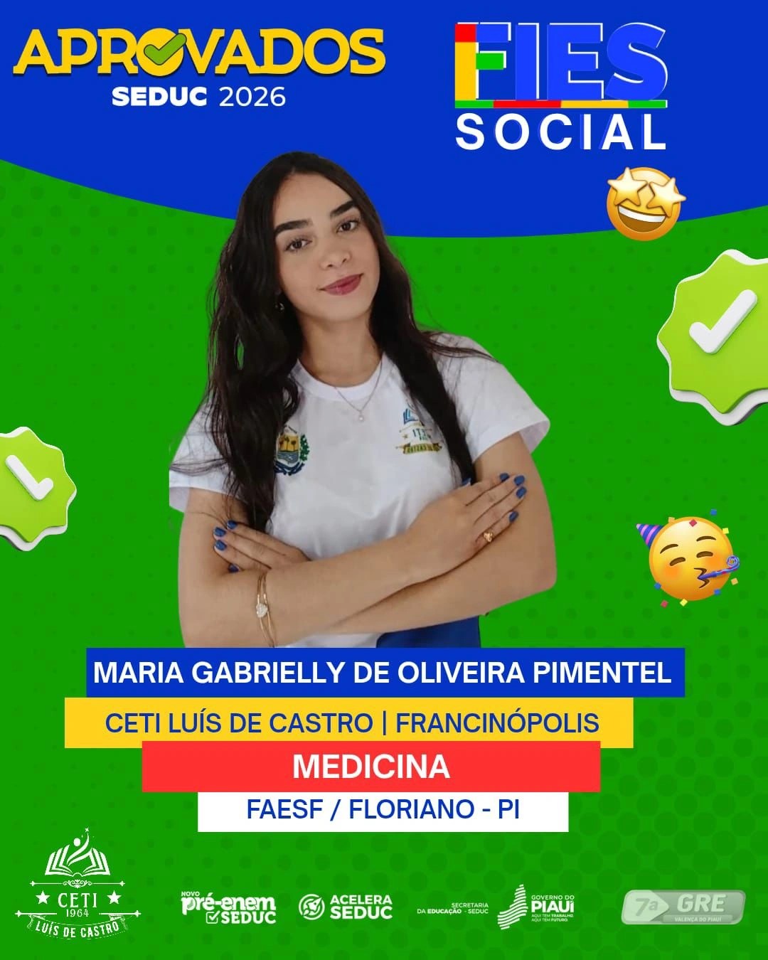 Estudante de Francin&oacute;polis conquista aprova&ccedil;&atilde;o em Medicina na FAESF
