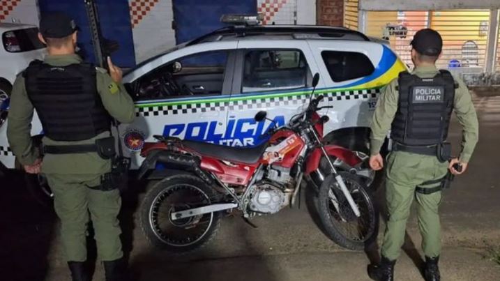 Motocicleta furtada é recuperada pela Polícia Militar em Elesbão Veloso