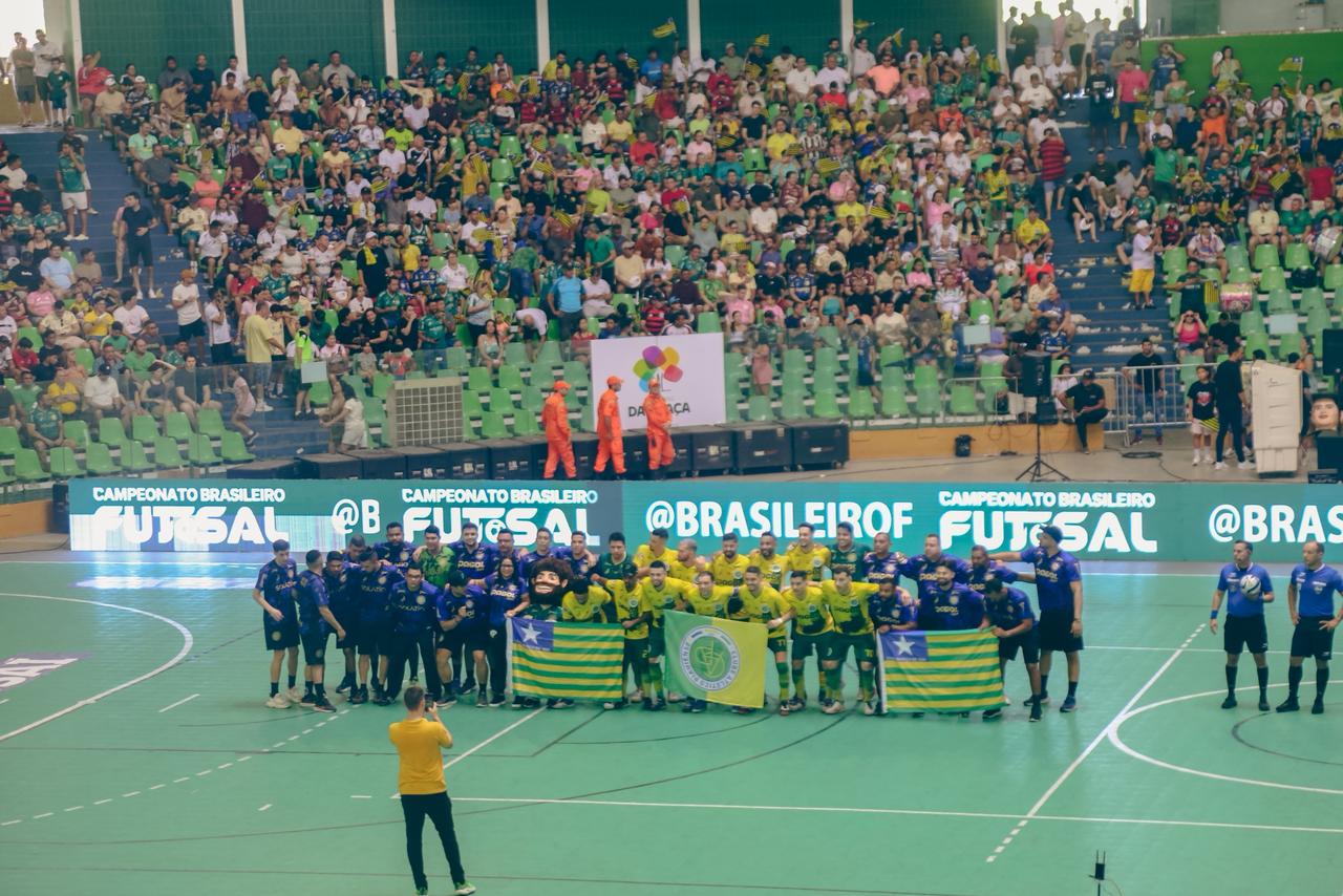Atlético Piauiense empata jogo de ida da final do Brasileiro de Futsal na Arena Verdão