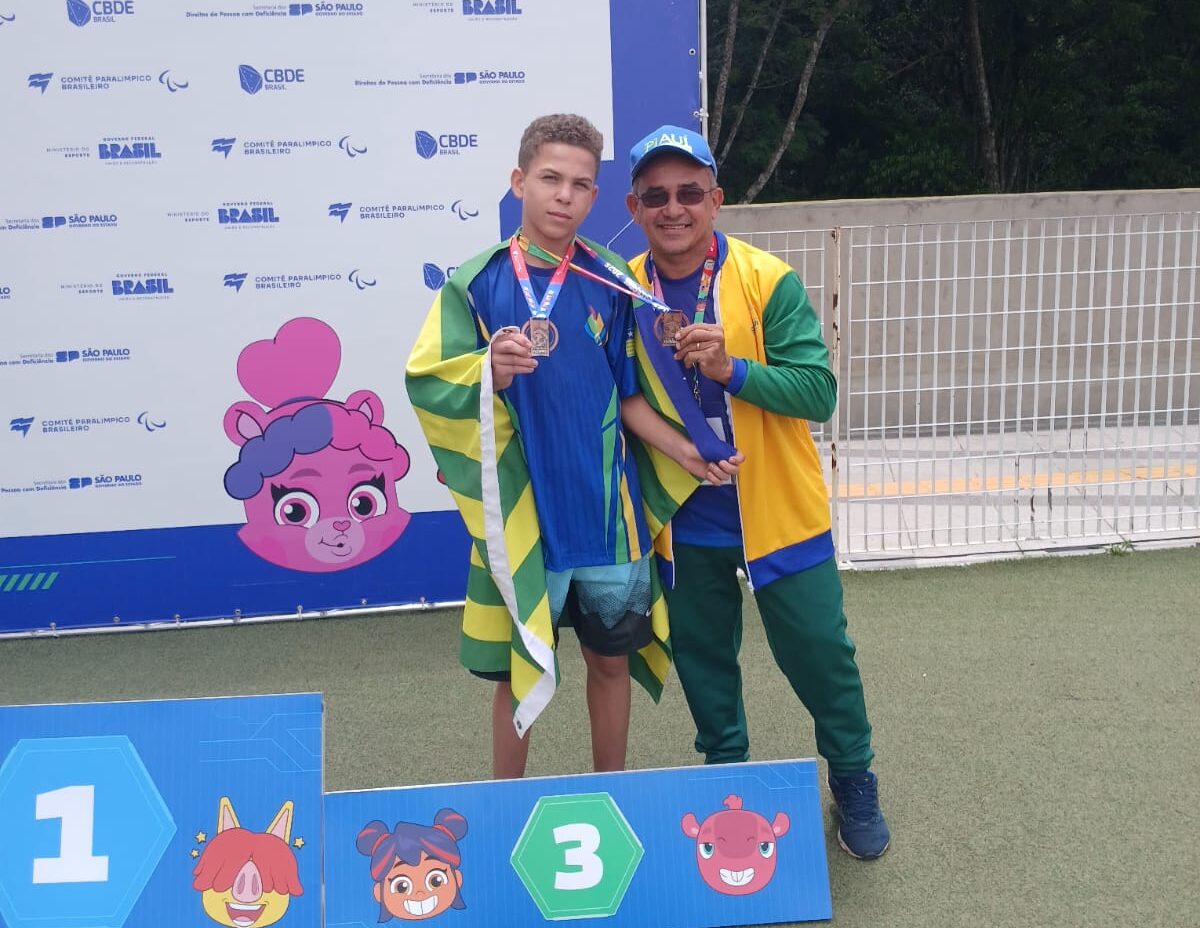 Atletismo piauiense conquista oito medalhas no primeiro bloco das Paralimpíadas Escolares