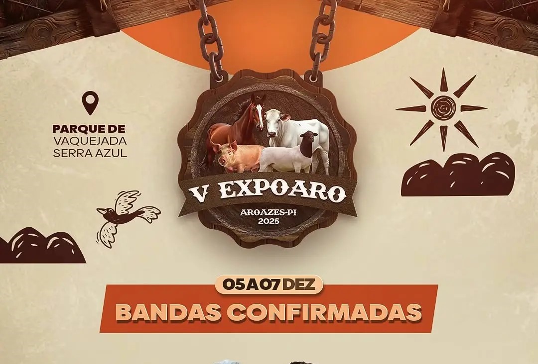 Grandes atrações prometem animar a V ExpoAro 2025 em Aroazes