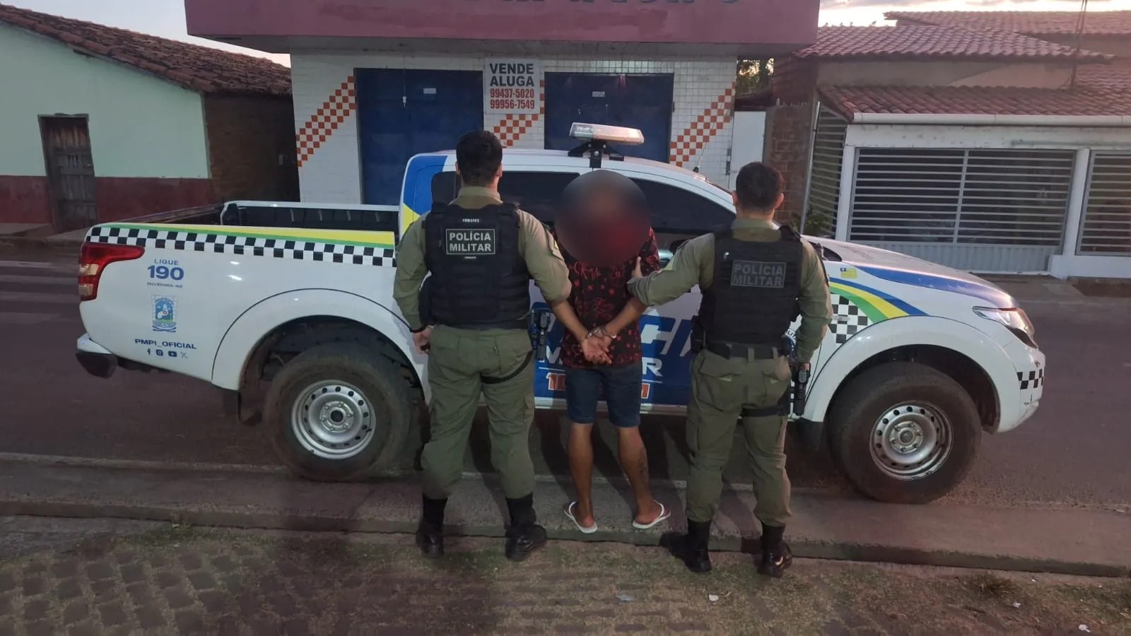 PM dá cumprimento a mandado de prisão de homem com histórico criminal extenso em Elesbão Veloso