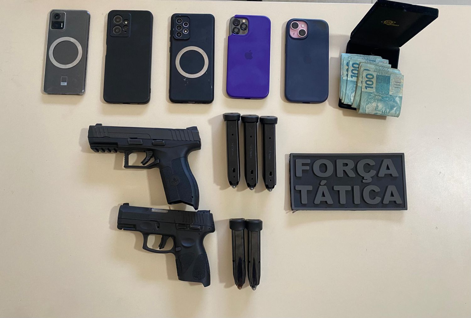 Força Tática apreende pistolas e prende três homens em Valença (PI)