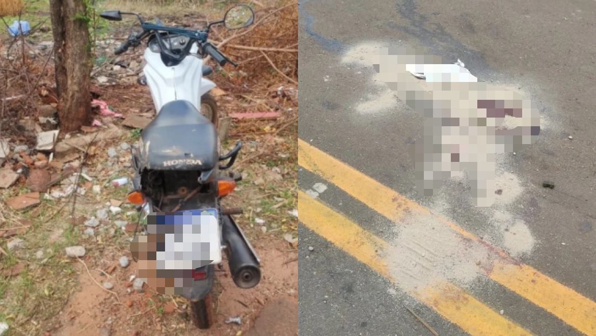 Idoso morre em acidente entre moto e caminhão na PI-375, em Picos