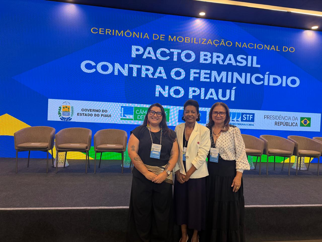 Prefeita de Pimenteiras, L&uacute;cia Lacerda, participa do lan&ccedil;amento do Pacto Brasil contra o Feminic&iacute;dio