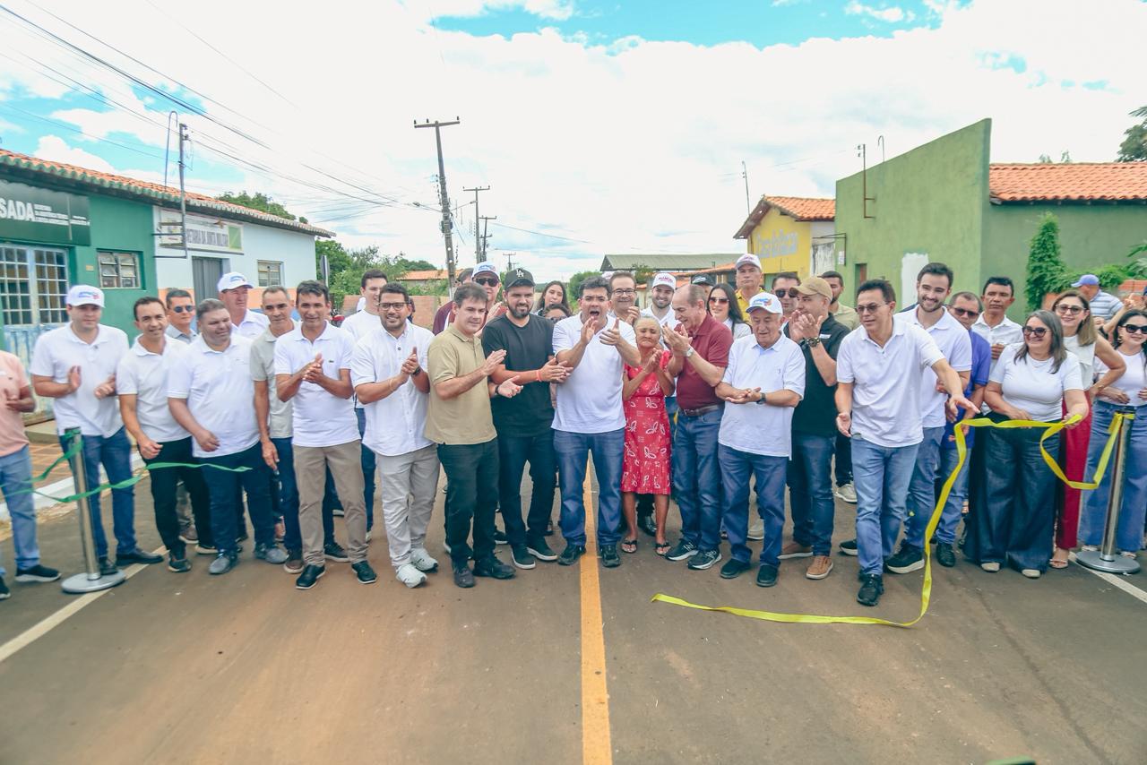 Rafael Fonteles inaugura obras de asfaltamento e anuncia novos investimentos em infraestrutura em Lagoa do S&iacute;tio