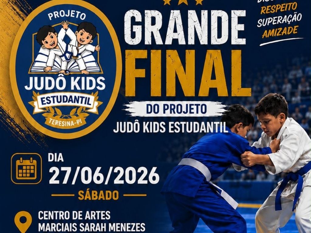 Copa Jud&ocirc; Kids Estudantil celebra forma&ccedil;&atilde;o de 300 jovens atletas alunos da rede p&uacute;blica de Teresina neste s&aacute;bado (27)