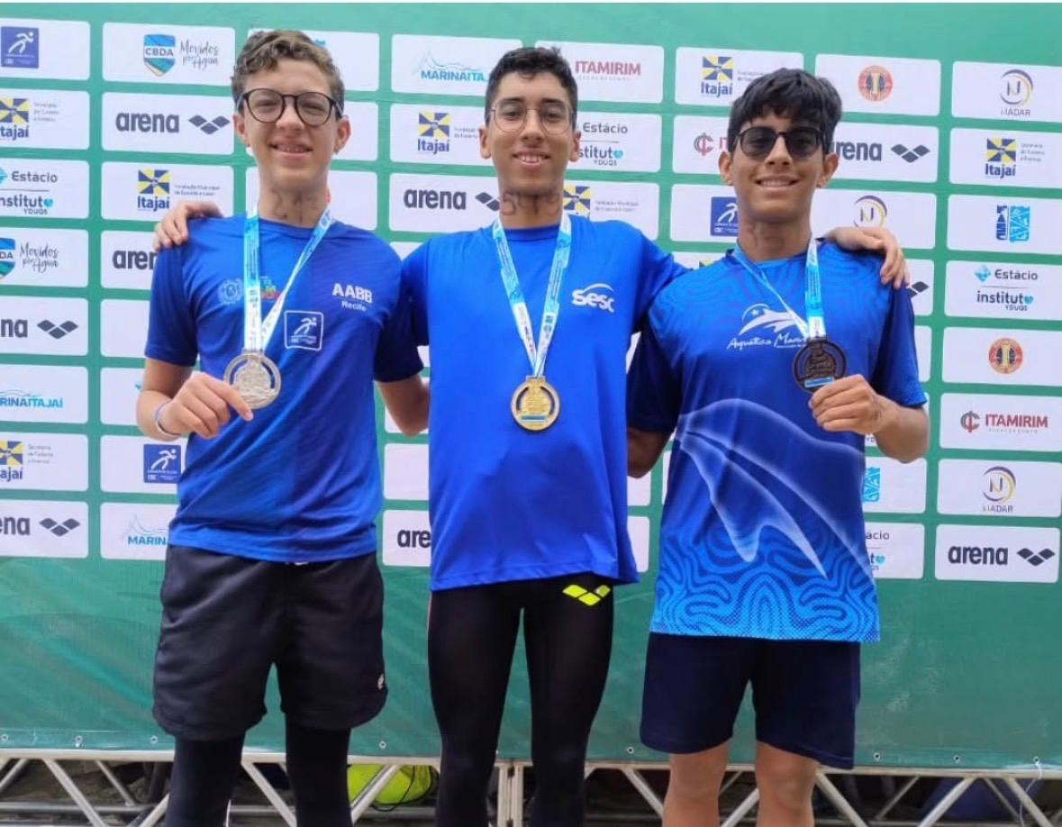 Lucas Lima conquista dois ouros na Copa Brasil de &Aacute;guas Abertas e reafirma destaque nacional da nata&ccedil;&atilde;o piauiense