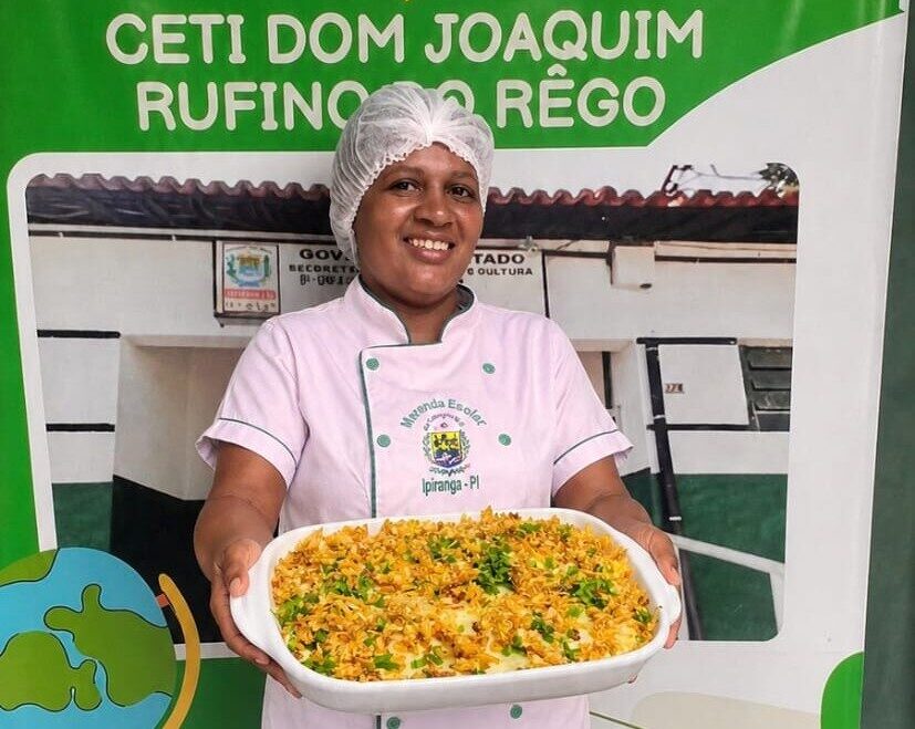 Merendeira de escola estadual em Ipiranga do Piau&iacute; conquista pr&ecirc;mio nacional com escondidinho de carneiro