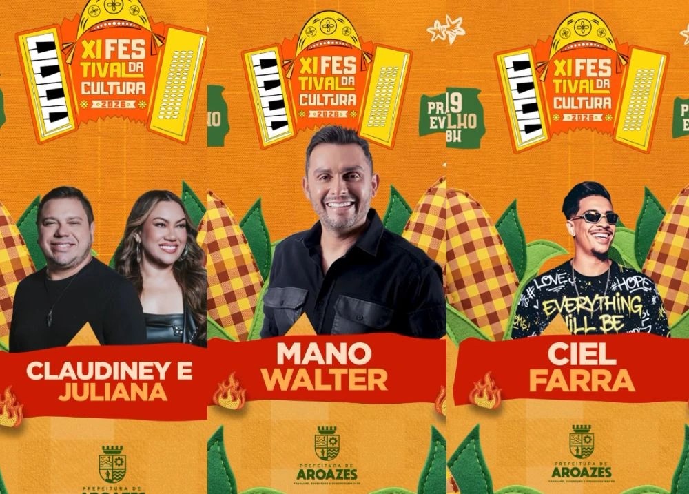 Aroazes divulga atra&ccedil;&otilde;es do XI Festival da Cultura no dia 19 de julho