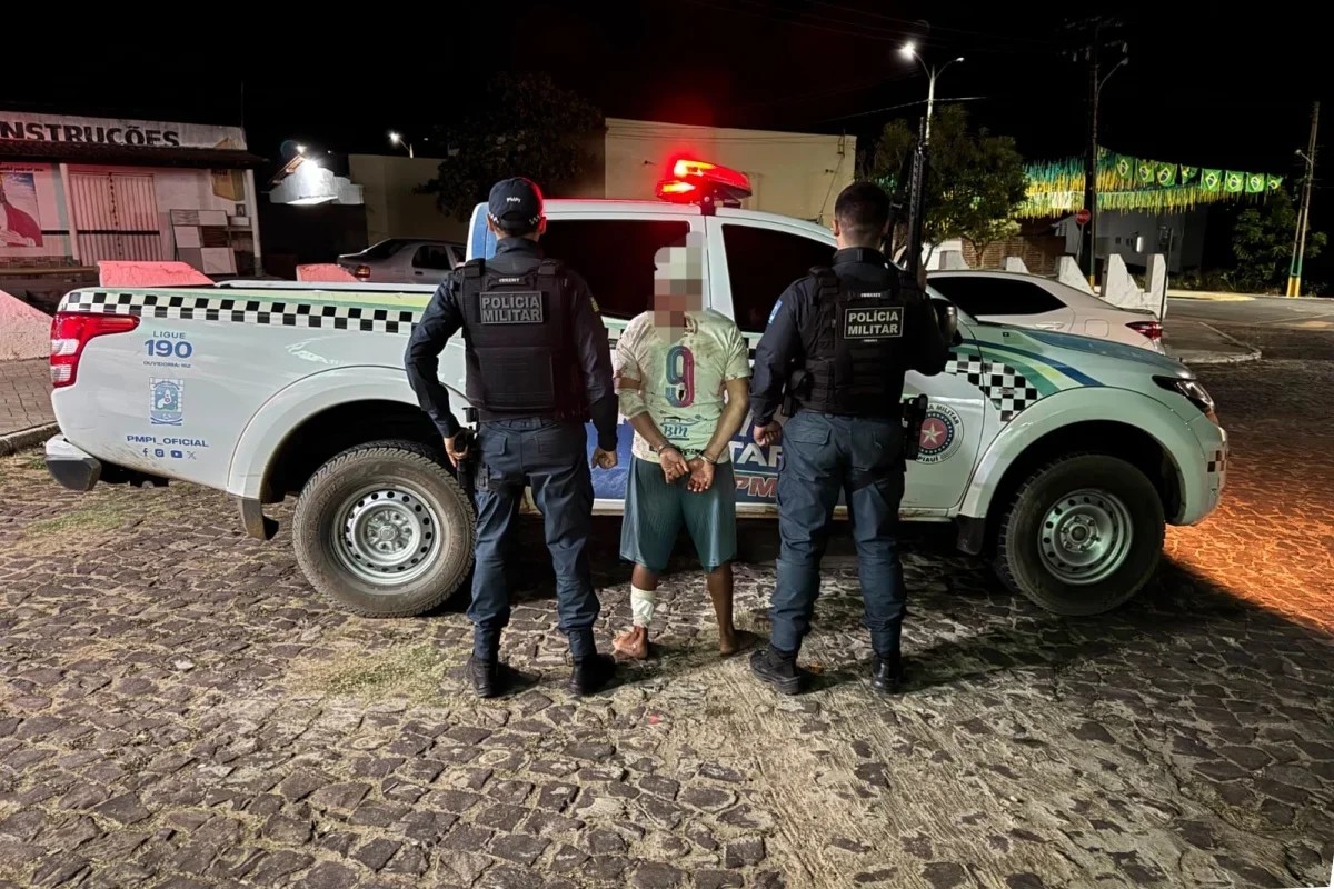 Homem &eacute; preso ap&oacute;s atacar familiares com fac&atilde;o e deixar dois feridos na zona rural de Elesb&atilde;o Veloso