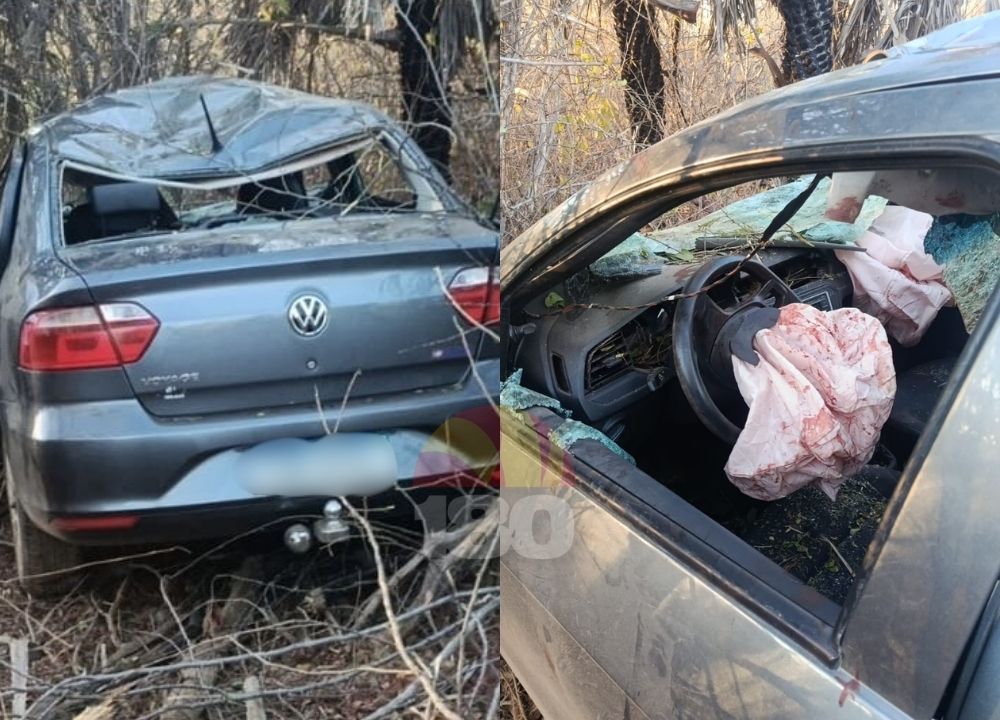Motorista fica ferido ap&oacute;s colidir contra cavalos na PI-115 em S&atilde;o Miguel do Tapuio