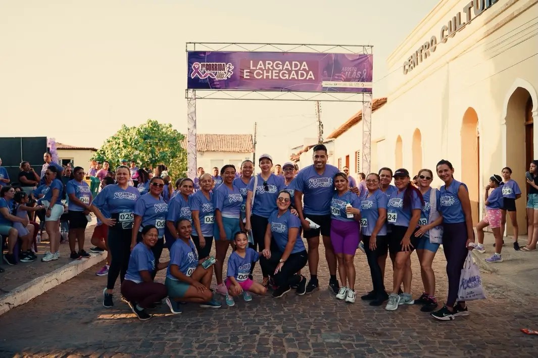 Pimenteiras realiza 1&ordf; Corrida Lil&aacute;s com incentivo ao esporte e valoriza&ccedil;&atilde;o das mulheres