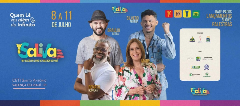15&ordm; SaLiVa movimenta Valen&ccedil;a do Piau&iacute; com literatura, cultura e grandes convidados