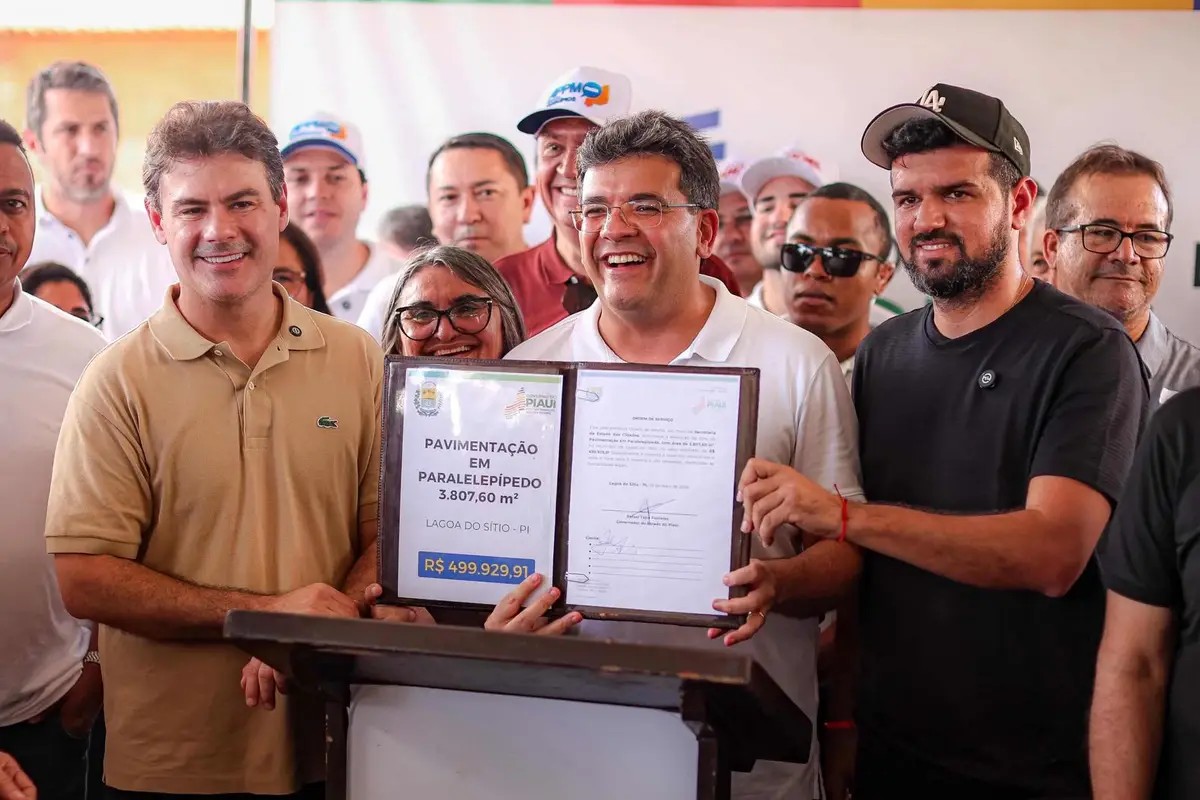 Severo Eul&aacute;lio destaca investimentos em Lagoa do S&iacute;tio e entrega de obras ao lado de Rafael Fonteles