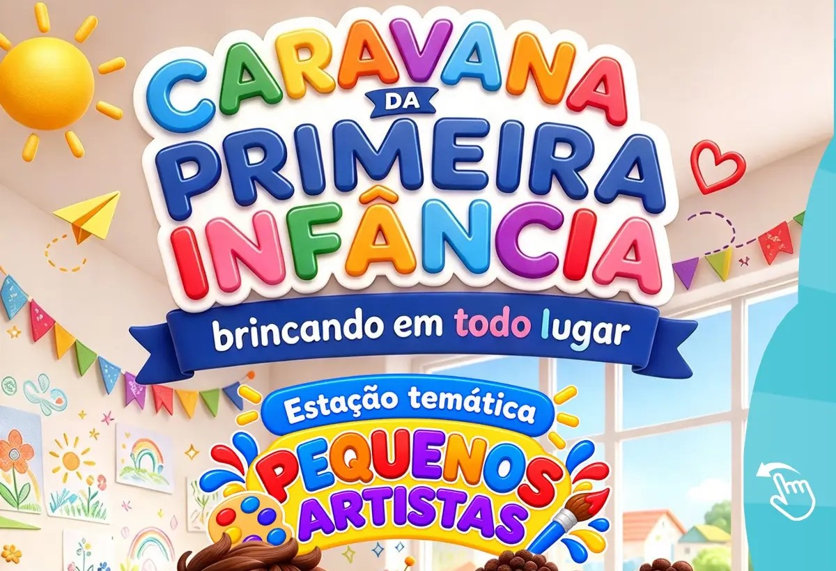 Aroazes leva arte, brincadeiras e divers&atilde;o &agrave;s comunidades com Caravana da Primeira Inf&acirc;ncia