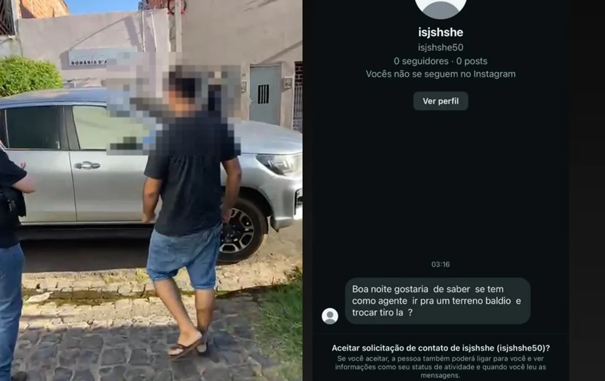 Homem chama policiais para 'trocar tiro' por perfil fake e &eacute; identificado no PI